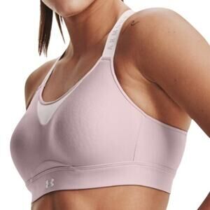 Under Armour Women's UA Infinity Light Pink High Sports Bra Size 2XL